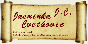 Jasminka Cvetković vizit kartica